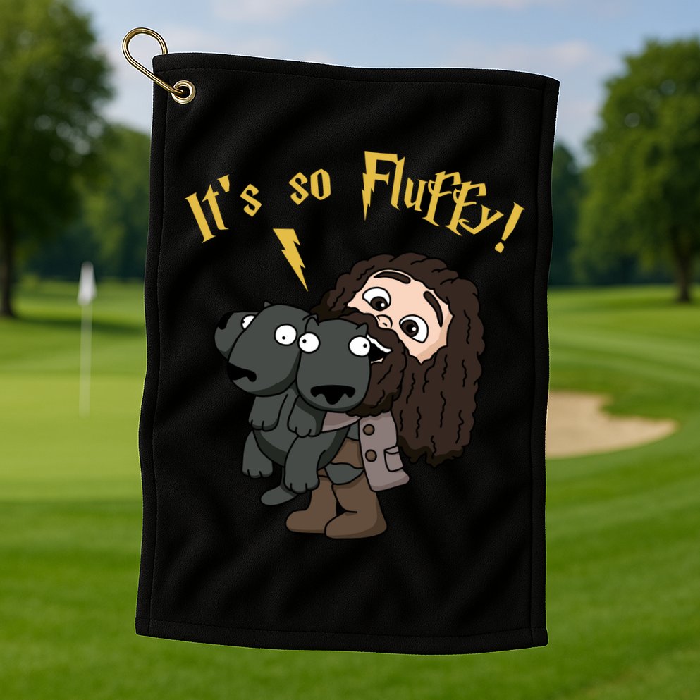 It's So Fluffy Funny Magical Wizard Golf Towel