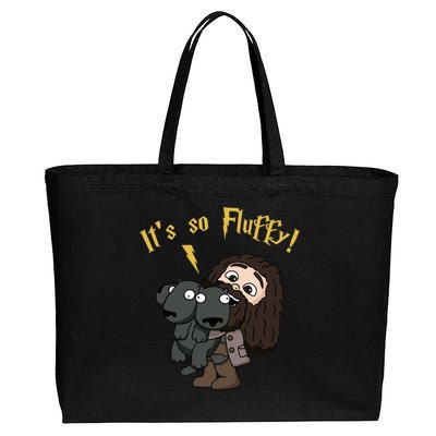 It's So Fluffy Funny Magical Wizard Cotton Canvas Jumbo Tote