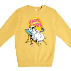 It's So Hot To Be Cool Snowman Premium Crewneck Sweatshirt