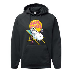 It's So Hot To Be Cool Snowman Performance Fleece Hoodie