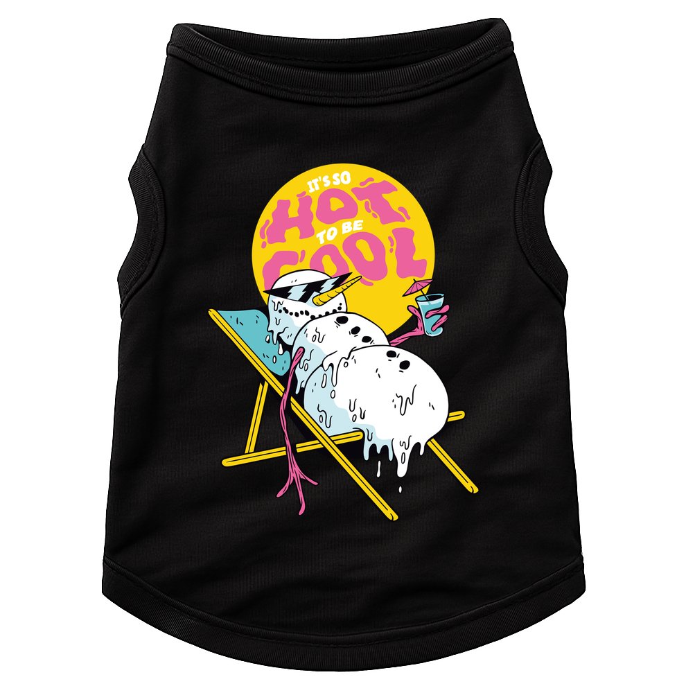 It's So Hot To Be Cool Snowman Doggie Tank