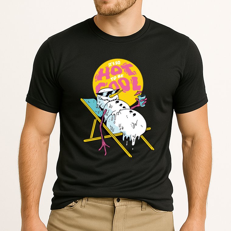 It's So Hot To Be Cool Snowman Performance Shirt