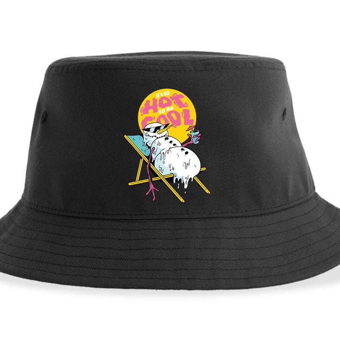 It's So Hot To Be Cool Snowman Sustainable Bucket Hat