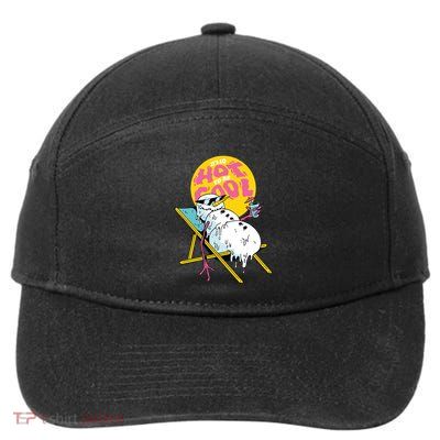 It's So Hot To Be Cool Snowman 7-Panel Snapback Hat
