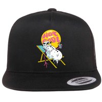 It's So Hot To Be Cool Snowman Flat Bill Trucker Hat