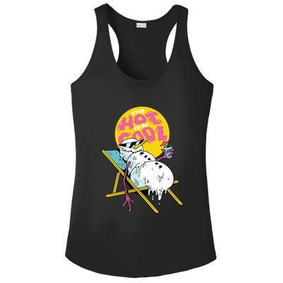 It's So Hot To Be Cool Snowman Ladies PosiCharge Competitor Racerback Tank