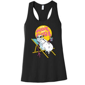 It's So Hot To Be Cool Snowman Women's Racerback Tank