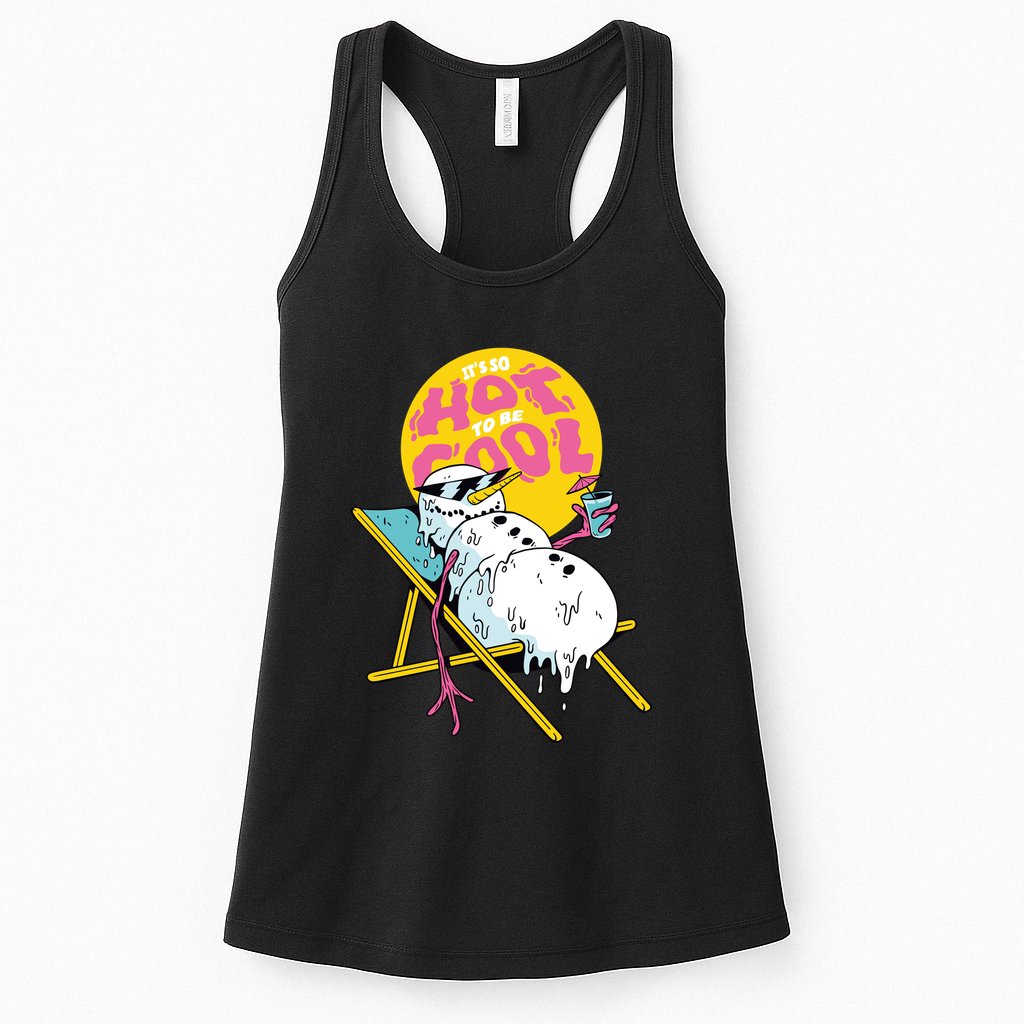It's So Hot To Be Cool Snowman Womens Tank Top