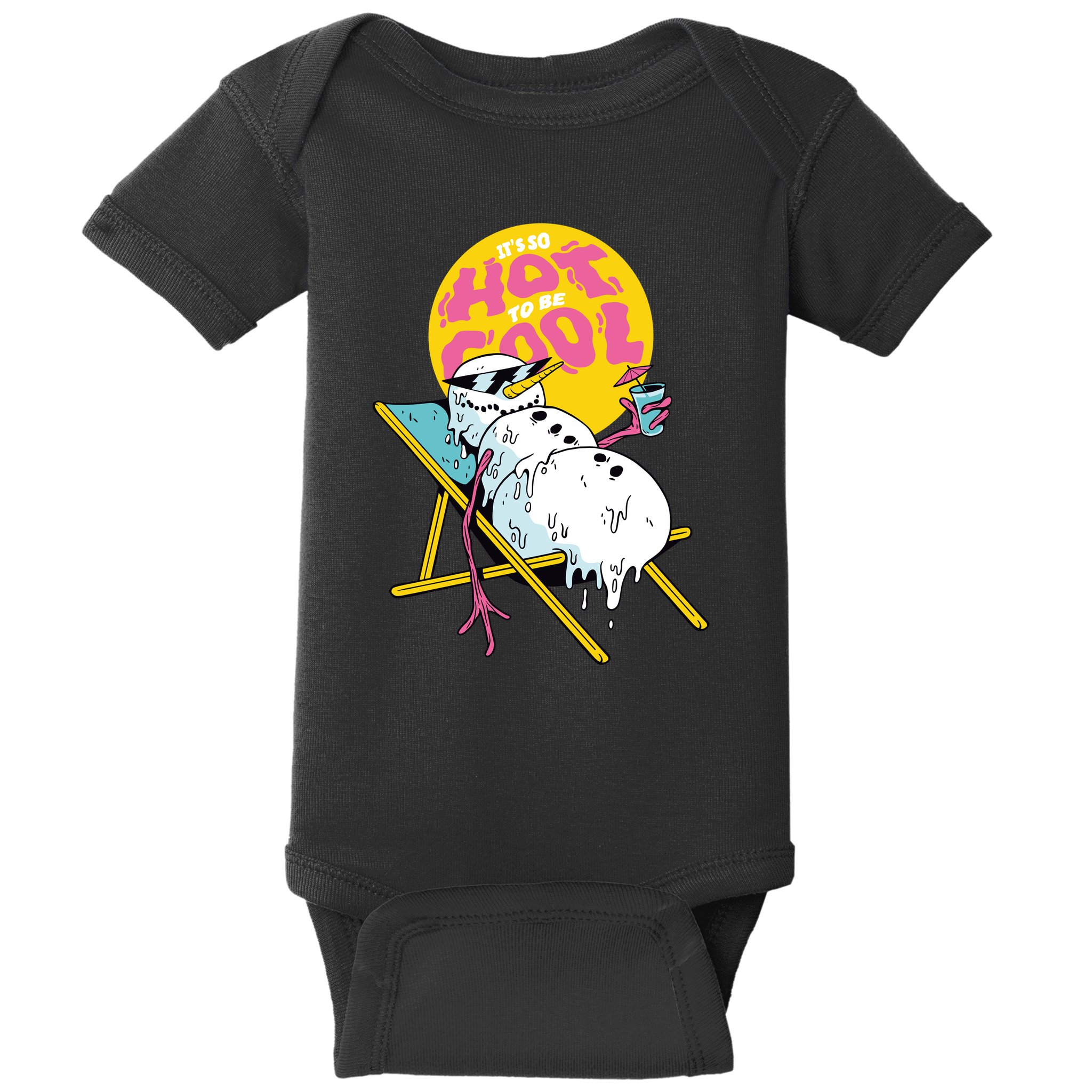 It's So Hot To Be Cool Snowman Baby Bodysuit