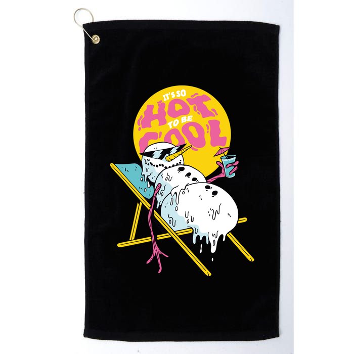 It's So Hot To Be Cool Snowman Golf Towel