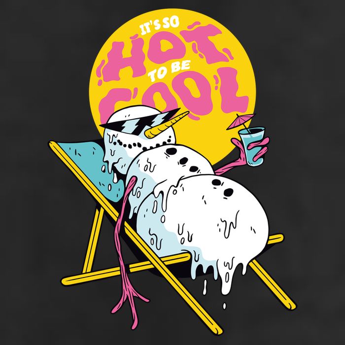 It's So Hot To Be Cool Snowman Golf Towel