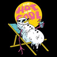 It's So Hot To Be Cool Snowman Women's V-Neck T-Shirt
