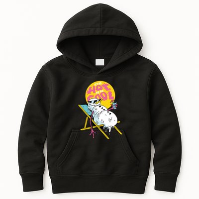 It's So Hot To Be Cool Snowman Kids Hoodie
