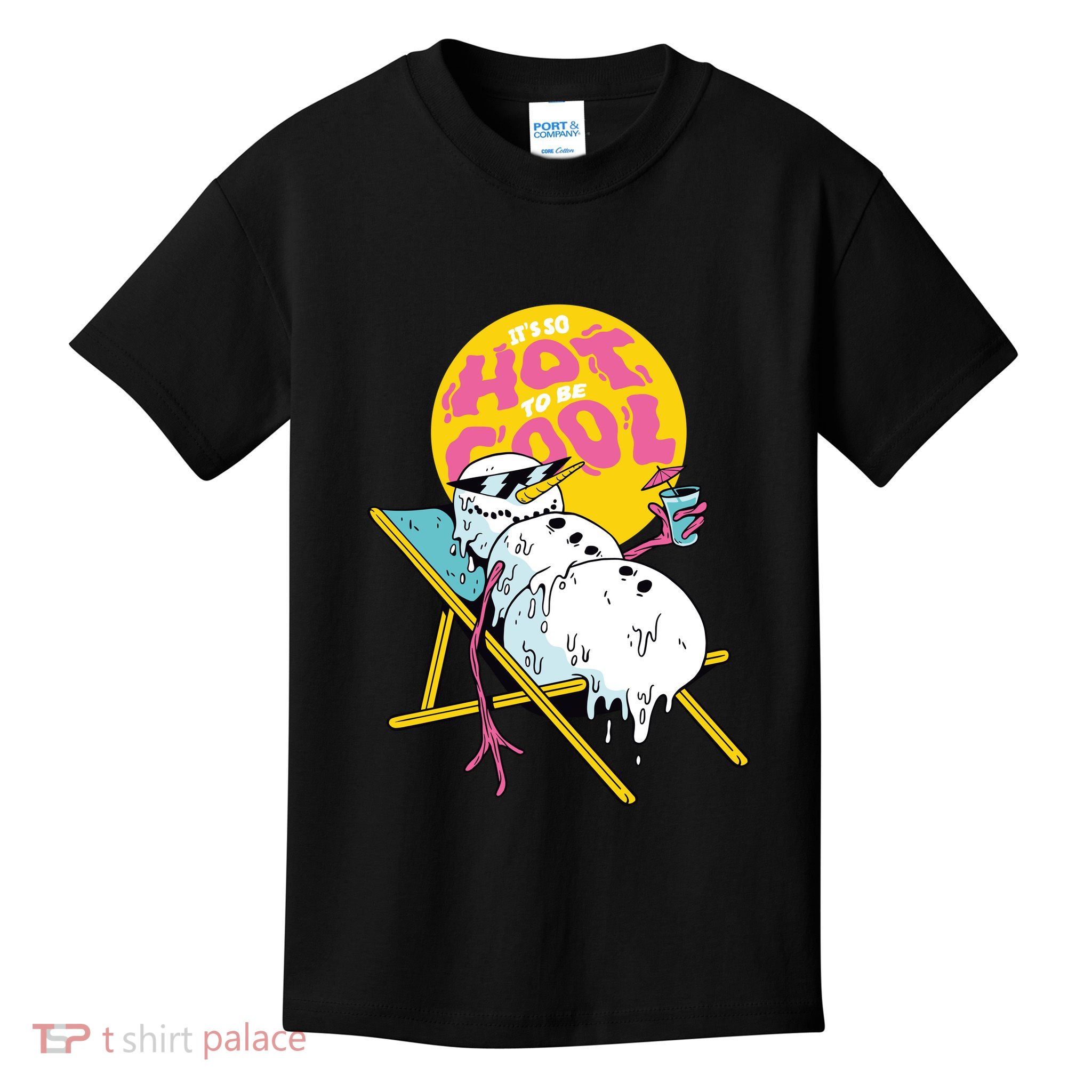 It's So Hot To Be Cool Snowman Kids T-Shirt