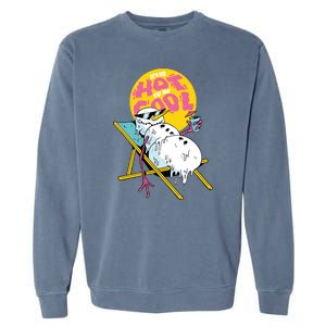 It's So Hot To Be Cool Snowman Garment-Dyed Sweatshirt