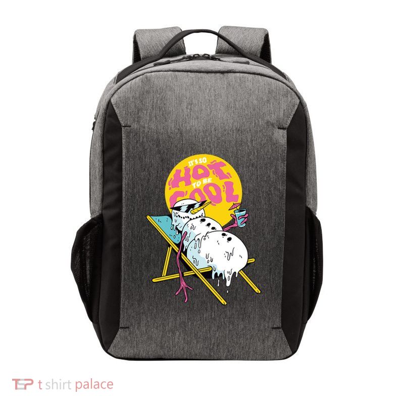 It's So Hot To Be Cool Snowman Vector Backpack
