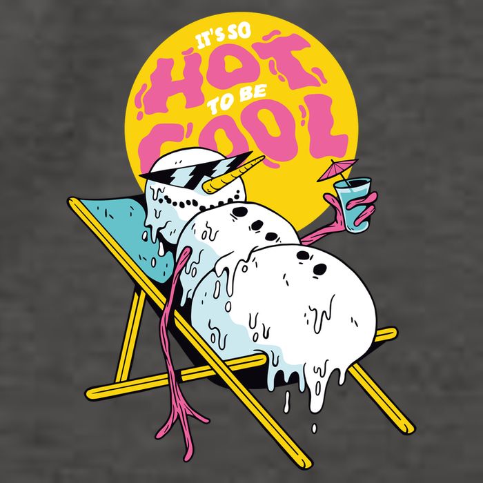 It's So Hot To Be Cool Snowman Vector Backpack
