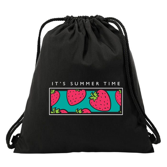 It's Summer Time Drawstring Bag
