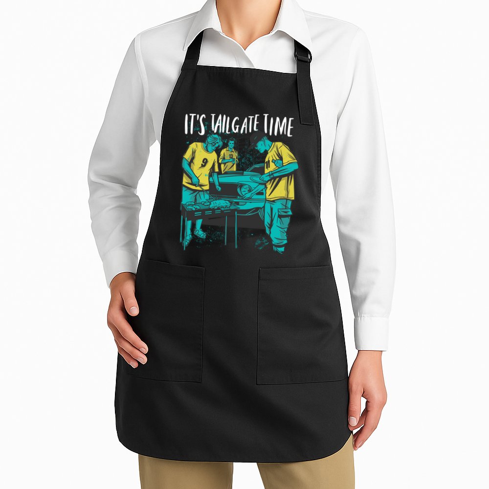 It's Tailgate Time Apron