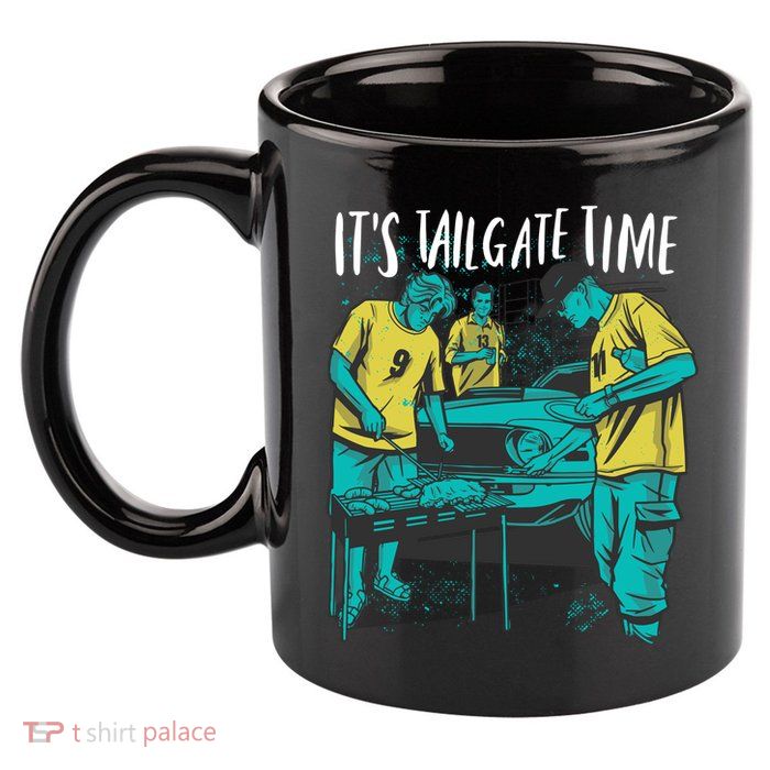 It's Tailgate Time 11oz C Handle Ceramic Mug