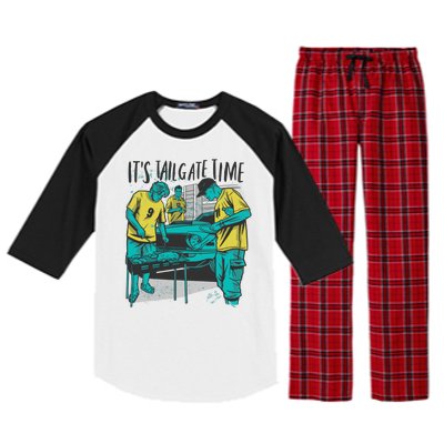 It's Tailgate Time Raglan Sleeve Pajama Set