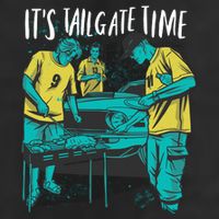 It's Tailgate Time Large Microfiber Waffle Golf Towel