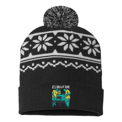 It's Tailgate Time USA-Made Snowflake Beanie