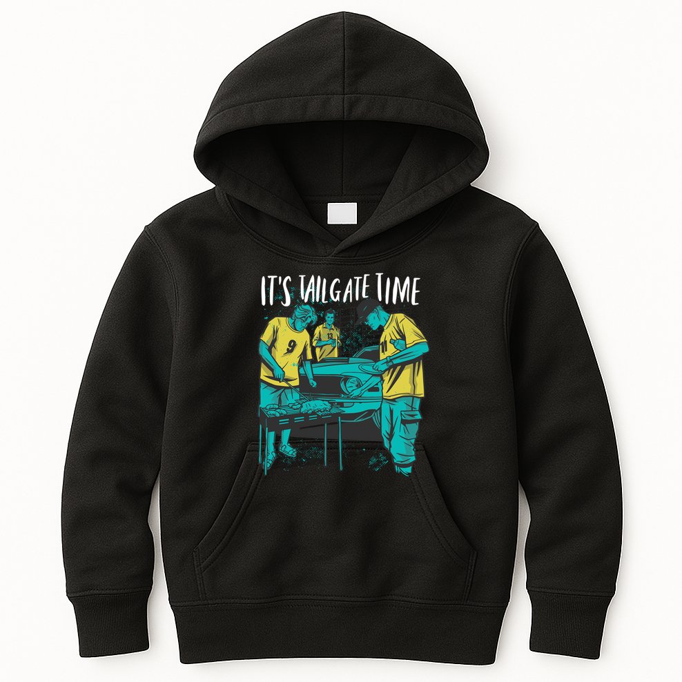 It's Tailgate Time Kids Hoodie