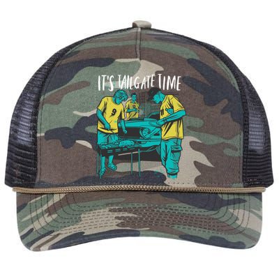 It's Tailgate Time Retro Rope Trucker Hat Cap