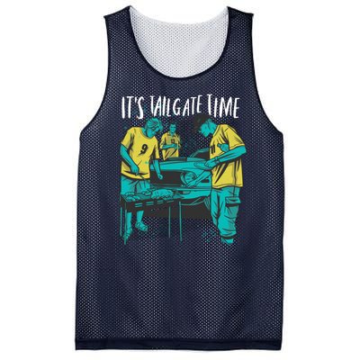 It's Tailgate Time Mesh Reversible Basketball Jersey Tank