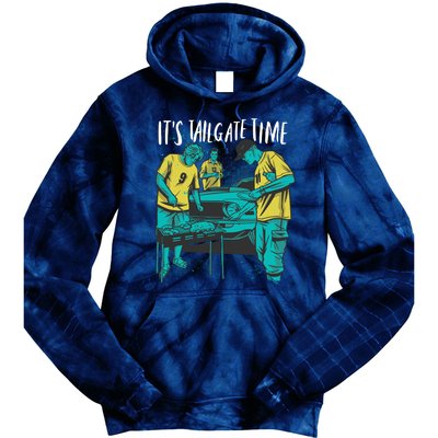 It's Tailgate Time Tie Dye Hoodie