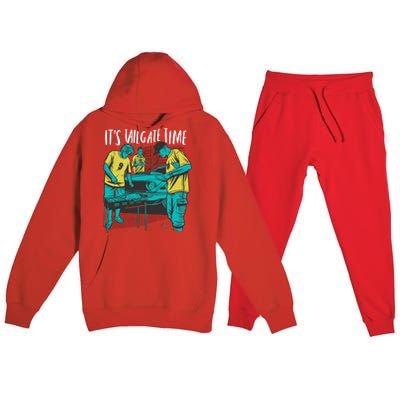 It's Tailgate Time Premium Hooded Sweatsuit Set