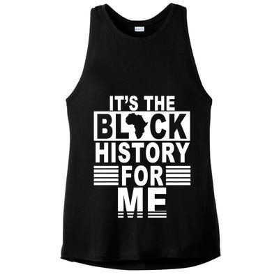 It's The Black History For Me Ladies PosiCharge Tri-Blend Wicking Tank