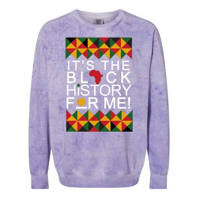 It's The Black History For Me African Colors Colorblast Crewneck Sweatshirt