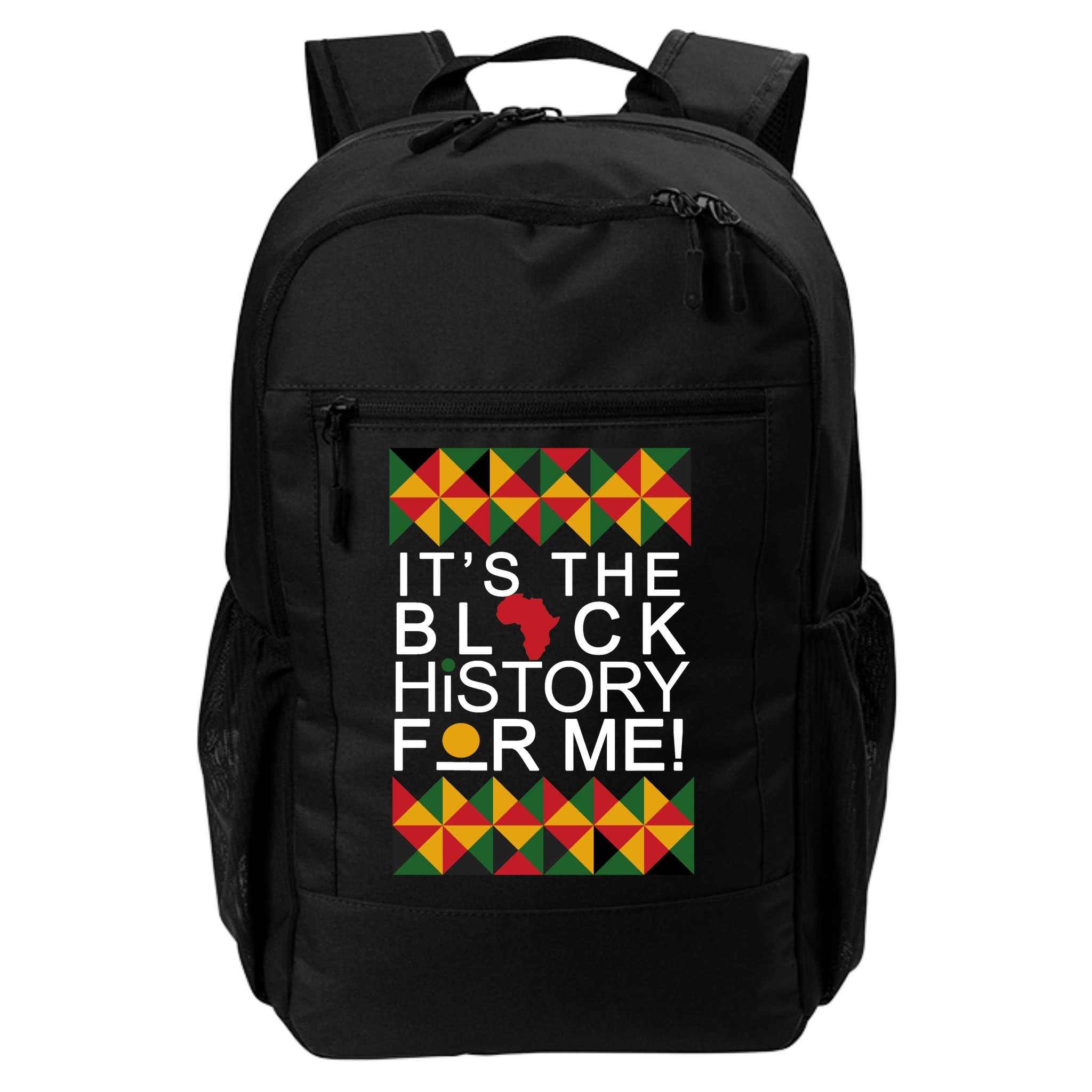 It's The Black History For Me African Colors Backpack