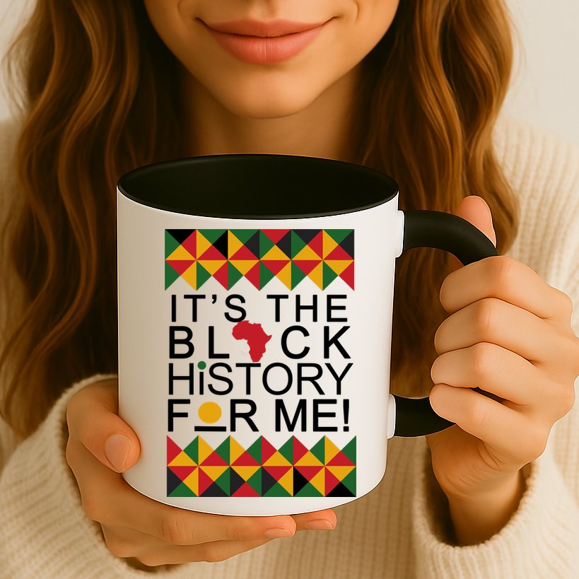 It's The Black History For Me African Colors Mug