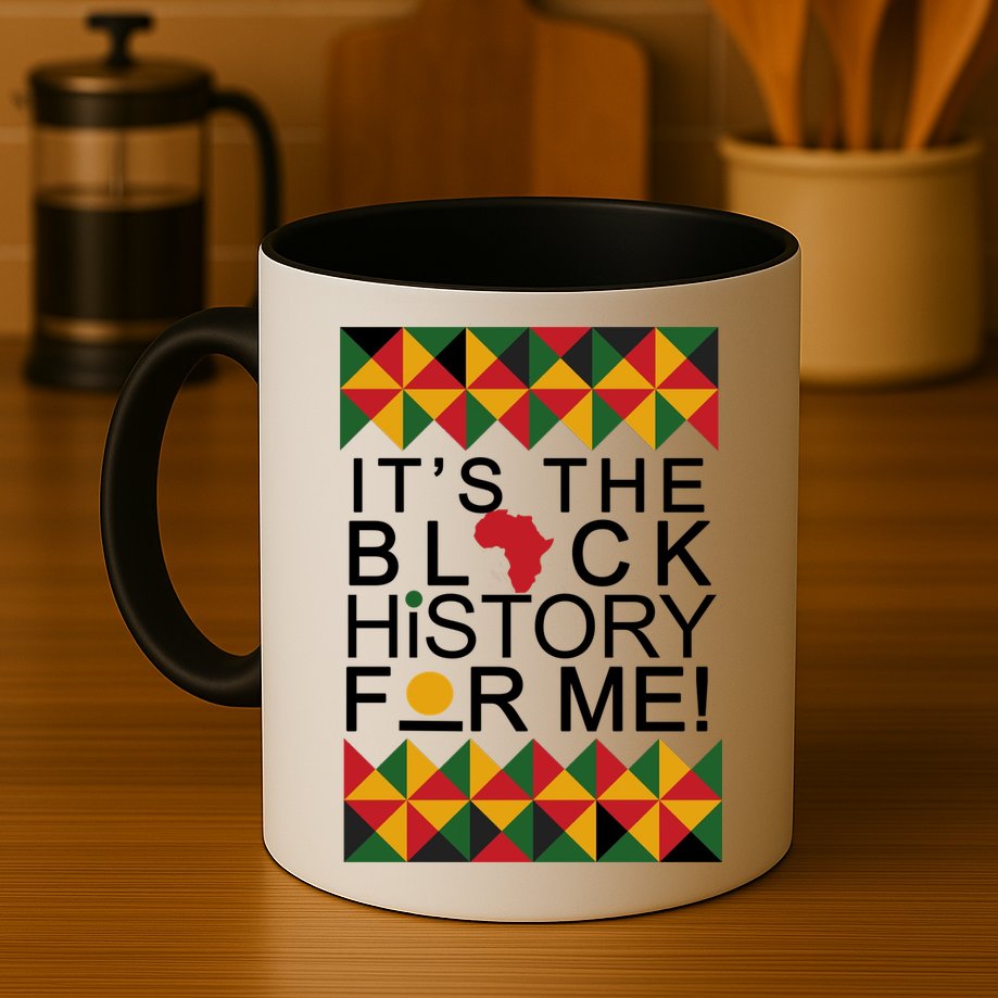 It's The Black History For Me African Colors Mug