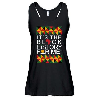 It's The Black History For Me African Colors Ladies Essential Flowy Tank