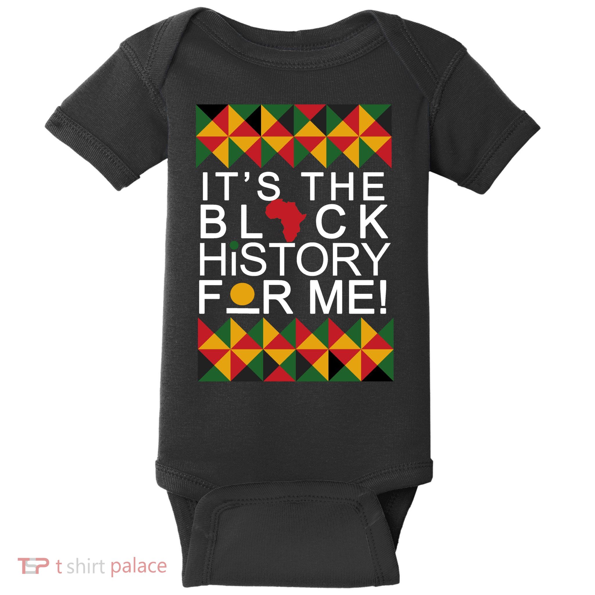 It's The Black History For Me African Colors Baby Bodysuit