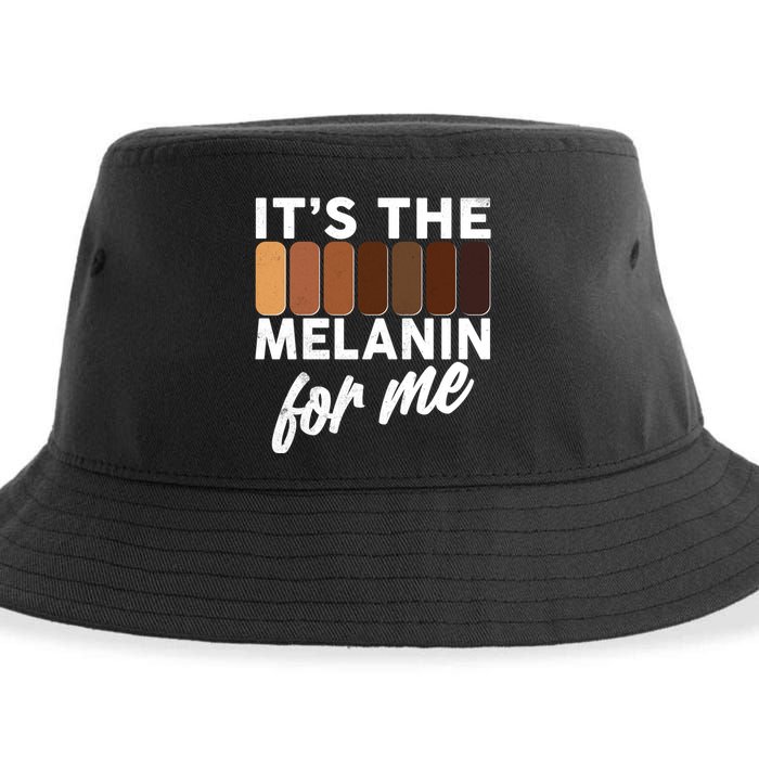 It's The Melanin For Me Skin Tones  Sustainable Bucket Hat