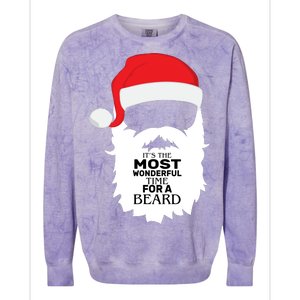 It's the Most Wonderful Time For a Beard Colorblast Crewneck Sweatshirt