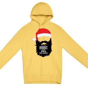 It's the Most Wonderful Time For a Beard Premium Pullover Hoodie