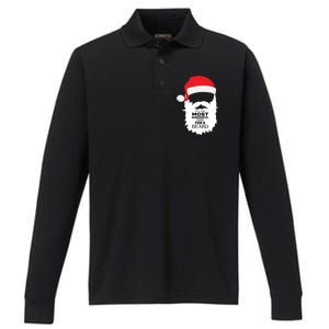 It's the Most Wonderful Time For a Beard Performance Long Sleeve Polo