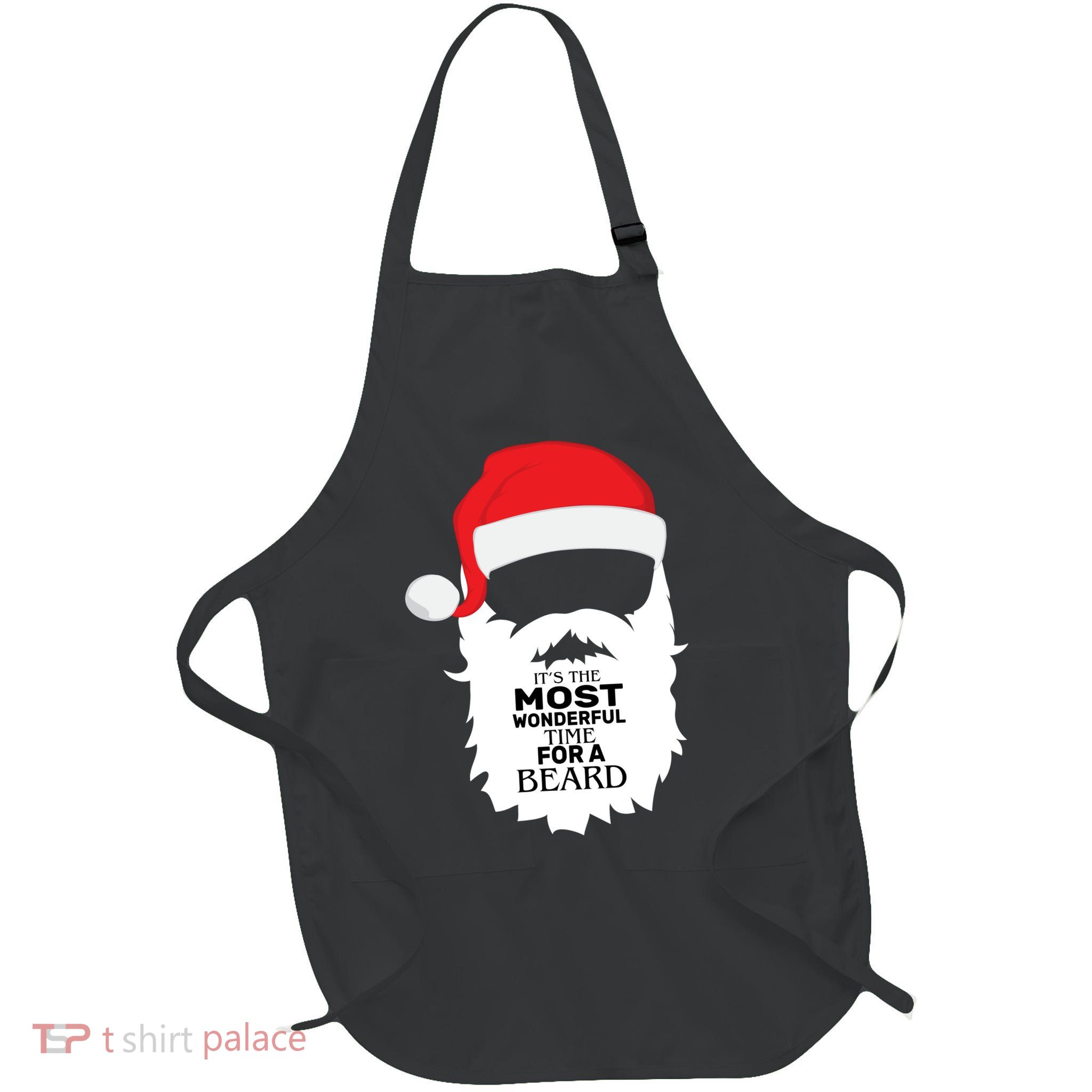 It's the Most Wonderful Time For a Beard Full-Length Apron With Pockets