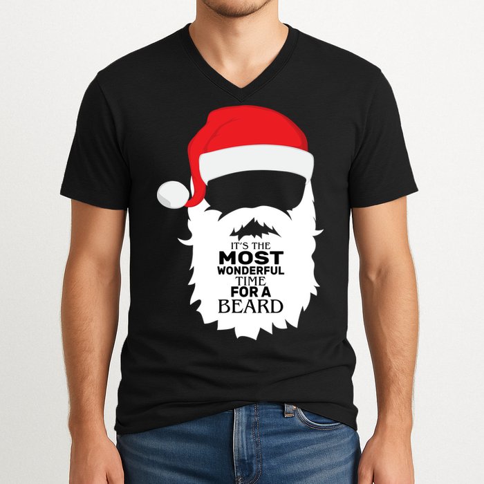 It's the Most Wonderful Time For a Beard V-Neck T-Shirt