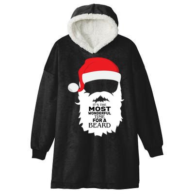 It's the Most Wonderful Time For a Beard Hooded Wearable Blanket