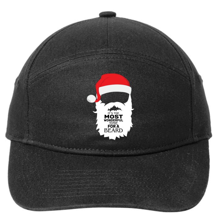 It's the Most Wonderful Time For a Beard 7-Panel Snapback Hat