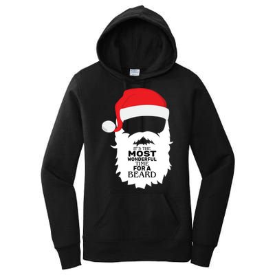 It's the Most Wonderful Time For a Beard Women's Pullover Hoodie