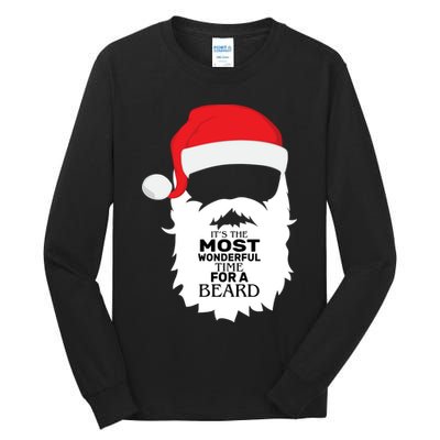 It's the Most Wonderful Time For a Beard Tall Long Sleeve T-Shirt