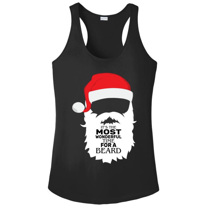 It's the Most Wonderful Time For a Beard Ladies PosiCharge Competitor Racerback Tank
